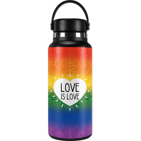 Love Is Love Rainbow Hydro Flask 32oz Wide Mouth Skin